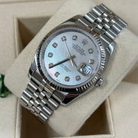 Rolex DateJust 36 Custom Mother of Pearl Diamond Jubilee (ref. 116234)