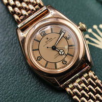 Rolex Oyster Perpetual "Bubbleback" Rose Gold Arabic Dial (Ref. 3131)
