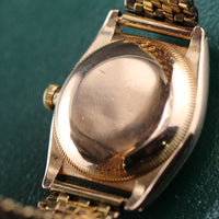 Rolex Oyster Perpetual "Bubbleback" Rose Gold Arabic Dial (Ref. 3131)