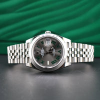 Rolex DateJust 36mm Wimbledon Dial, Smooth Bezel Jubilee Bracelet (Ref. 126300)