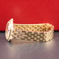 Cartier Cougar, Yellow Gold, Factory Diamond Bezel and Bracelet (Ref. 887907)