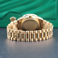 Rolex Day-Date 36mm Black Diamond Dial, Diamond Bezel President (Ref. 18048)