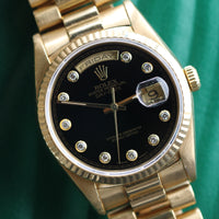 Rolex Day-Date 36mm Onyx Pinball Diamond Dial, President (Ref. 18238)