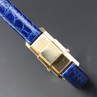 Cartier Duoplan Coulissant, 18k Gold, Leather Strap