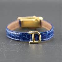 Cartier Duoplan Coulissant, 18k Gold, Leather Strap