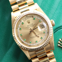 Rolex Day-Date 36mm, Emerald String Dial, President (Ref. 18238)