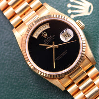 Rolex Day-Date 36mm Onyx Dial, President (Ref. 18238)