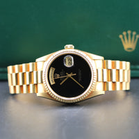 Rolex Day-Date 36mm Onyx Dial, President (Ref. 18238)