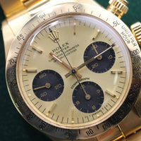 Rolex Daytona, Yellow Sigma Dial, Oyster Riveted Bracelet 18k Gold (Ref. 6265)