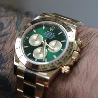 Rolex Daytona "John Mayer" Green Dial 18k Gold (Ref. 126508)