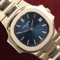 Patek Philippe Nautilus Blue Dial, 18k Gold (Ref. 3800/1J)