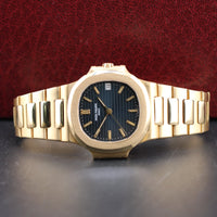 Patek Philippe Nautilus Blue Dial, 18k Gold (Ref. 3800/1J)