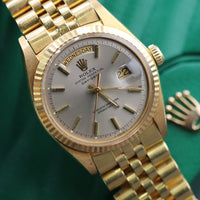 Rolex 36mm Day-Date, Grey Patina Dial on Jubilee (Ref. 1803)