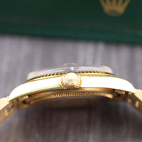 Rolex DateJust 36mm Onyx Dial on President (Ref. 1601)