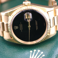 Rolex DateJust 36mm Onyx Dial on President (Ref. 1601)