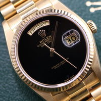 Rolex Day-Date 36mm Onyx Dial, President (Ref. 18038)