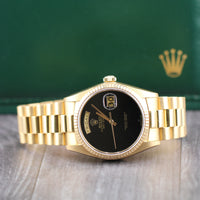 Rolex Day-Date 36mm Onyx Dial, President (Ref. 18038)