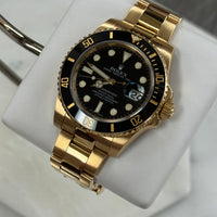 Rolex Submariner 40 Yellow Gold Black Dial / Black Bezel (ref. 116618LN)