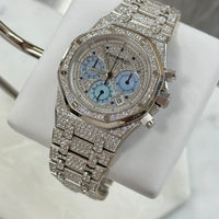 Audemars Piguet White Gold Royal Oak Chronograph *Factory Diamonds* Ref. 25978BC