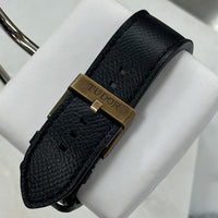 Tudor Bronze, Black Bezel on Black Leather (Ref. 79250BA)