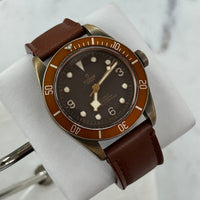 Tudor Bronze, Orange Bezel on Orange Leather (Ref. 79250BM)