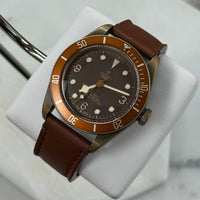 Tudor Bronze, Orange Bezel on Orange Leather (Ref. 79250BM)