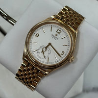 Rolex 1908, Settimo Bracelet, Yellow Gold, White Dial (Ref. 52508)