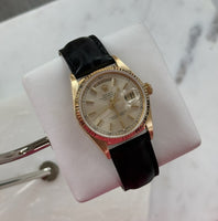 Rolex Day-Date 36 Yellow Gold on Leather Band Ref. 18038