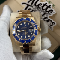 Rolex Submariner Yellow Gold Blue Dial / Blue Bezel 40mm 116618LB