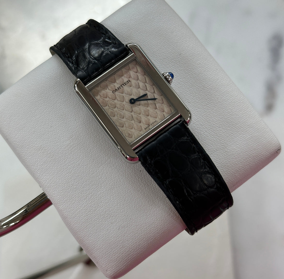 Cartier Tank Solo "Python" Stainless Steel (Ref. 3170)