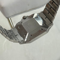 Cartier Santos Stainless Steel Red Wine Burgundy Dial Ref. 2960