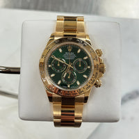 Rolex Cosmograph Daytona Yellow Gold Green Dial "John Mayer" Ref. 116508