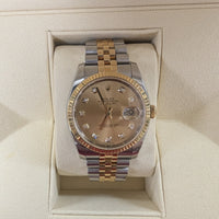 Rolex DateJust Two Tone, 36mm, Champagne Diamond Dial (Ref. 116233)