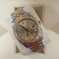 Rolex DateJust Two Tone, 36mm, Champagne Diamond Dial (Ref. 116233)