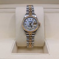 Rolex Datejust 26mm, Jubilee Two Tone, Custom MOP Diamond Dial (Ref. 69173)