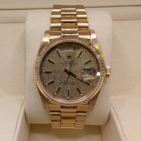 Rolex Day-Date, 36mm "Linen" Dial (Ref. 18038)