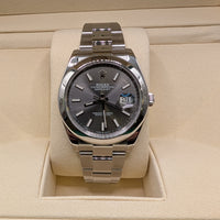 Rolex DateJust 41mm, Rhodium Dial, Oyster Band, Smooth Bezel (Ref. 126300)