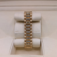 Rolex DateJust 31mm, Yellow Gold, Purple/Blue Dial with Diamond Markers (Ref. 68278)