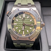 Audemars Piguet Royal Oak Offshore Green, Steel (Ref. 15720ST)