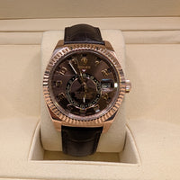 Rolex Sky-Dweller, Rose Gold, Leather Strap (Ref. 326135)