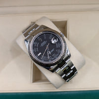 Rolex DateJust II, Space Gray Roman Dial (Ref. 116334)