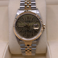 Rolex DateJust 36mm,  Computer Dial, Two Tone (Ref. 16233)