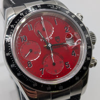 Tudor Prince Date, Red "Tiger" Dial, Aluminum Bezel (Ref. 72690P)