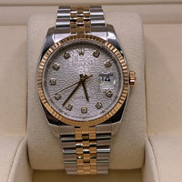 Rolex DateJust 36mm, Two Tone, Anniversary Diamond Dial (Ref. 116233)