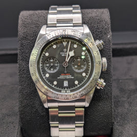 Tudor Black Dial Steel Bezel 41mm Chrono (Ref. 79350)