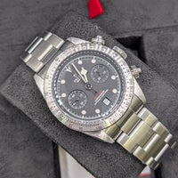 Tudor Black Dial Steel Bezel 41mm Chrono (Ref. 79350)