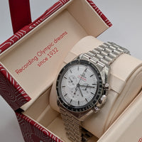 Omega Speedmaster Moonwatch "Paris Olympics" White Index Dial (Ref. 310.30.42.50.04.001)