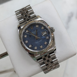 Rolex DateJust 36mm, Sodalite Dial, Super Jubilee (Ref. 116234)