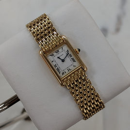 Cartier Tank Yellow Gold "Beads of Rice" Bracelet (Ref. 7808)
