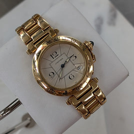 Cartier Pasha, Yellow Gold, White Dial (Ref. 1699)